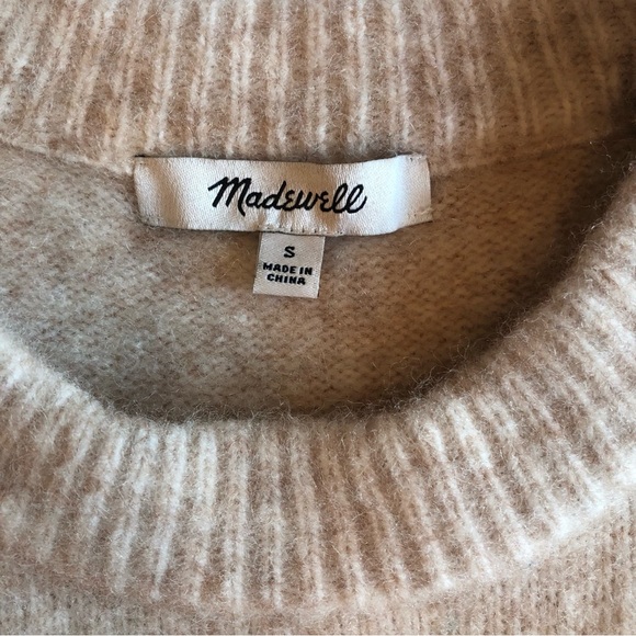 Madewell Cedarbrook Colorblock Pullover Wool Blend Crew Neck Sweater Size S - Picture 5 of 6